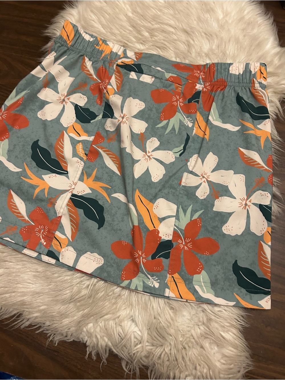 Ripskirt Hawaii Green Multi Floral Drawstring Midi Skirt - Picture 7 of 14